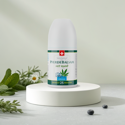 Pferdebalsam with hemp cooling roll-on